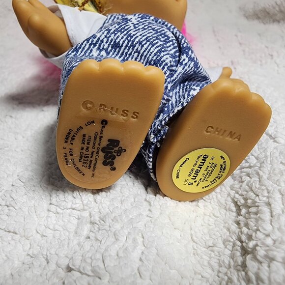 Vintage "Happy Birthday" Troll Doll, PINK Hair - Picture 3 of 4